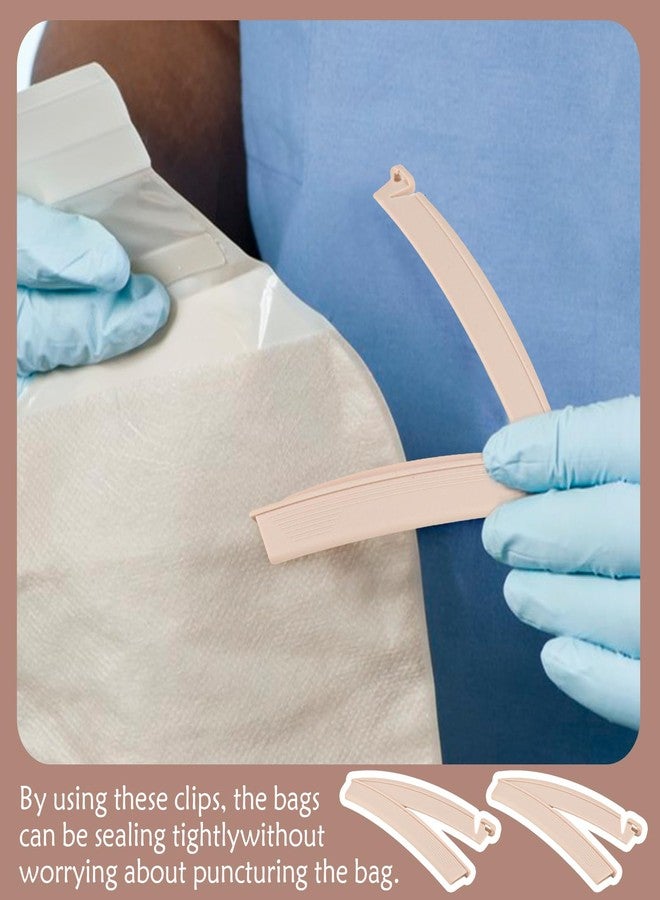 DOERDO DD 15PCS Ostomy Bag Clips - Leak-Proof Drainable Pouch Clamps for Colostomy/Ileostomy Care,Reusable Tail Closure Sealing Bars for Stoma Bags,Postoperative Fistula Accessories - Image 4